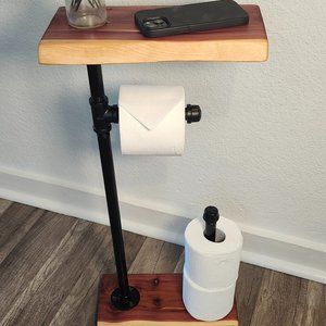 Cedar Live Edge Toilet Paper Holder